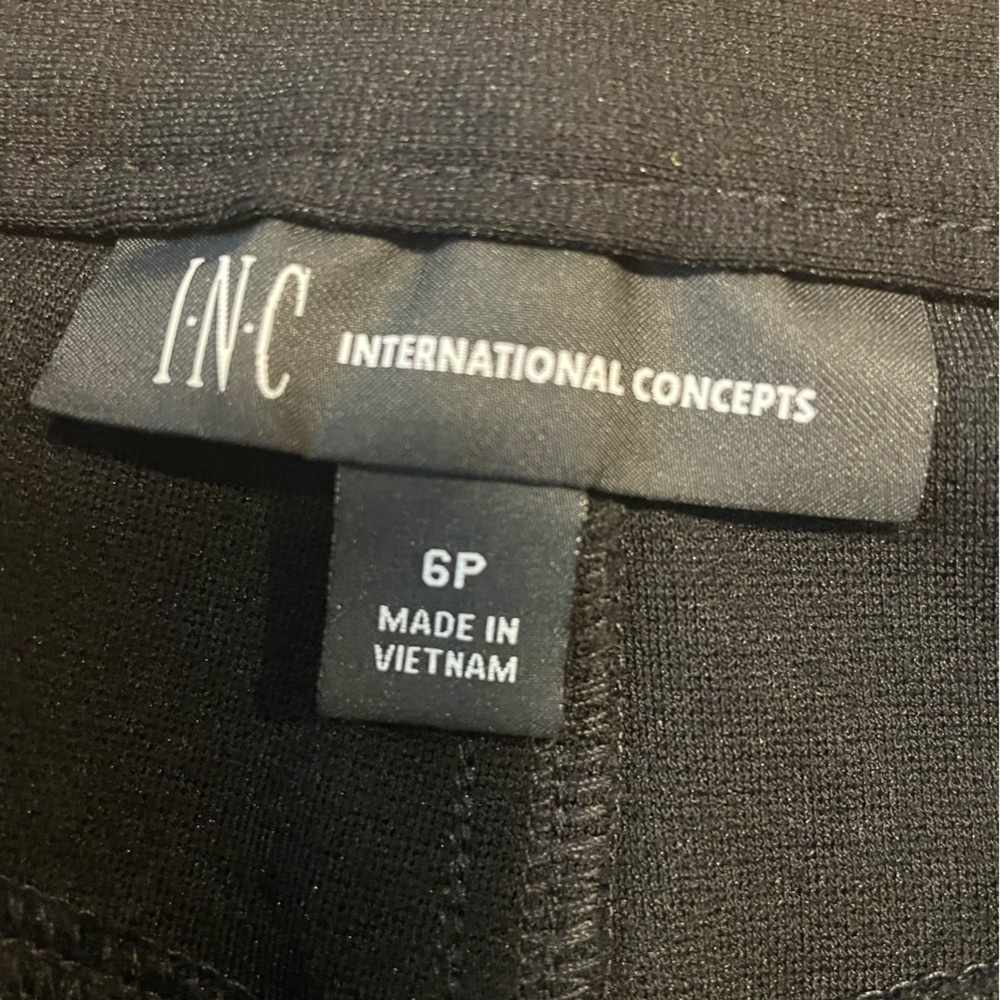 Inc. International Concepts Black Dress Leggings Size 6P - Picture 5 of 11